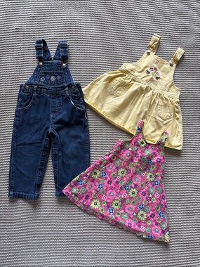 Vintage Y2K Girly Overall and Dress Bundle